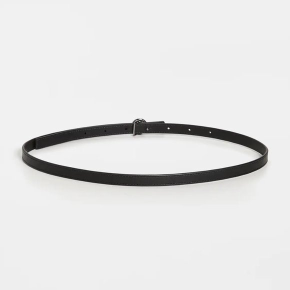 Tory Burch Skinny Embellished Logo Belt Black Rhinestones Crystals Leath⦠- Picture 5 of 13